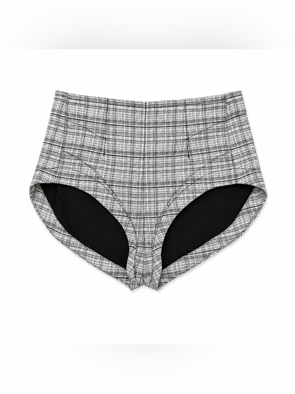 Free People NWT $78 Plaid Tweed Dolphin Shorts Womens Size 0 High Rise Tailored